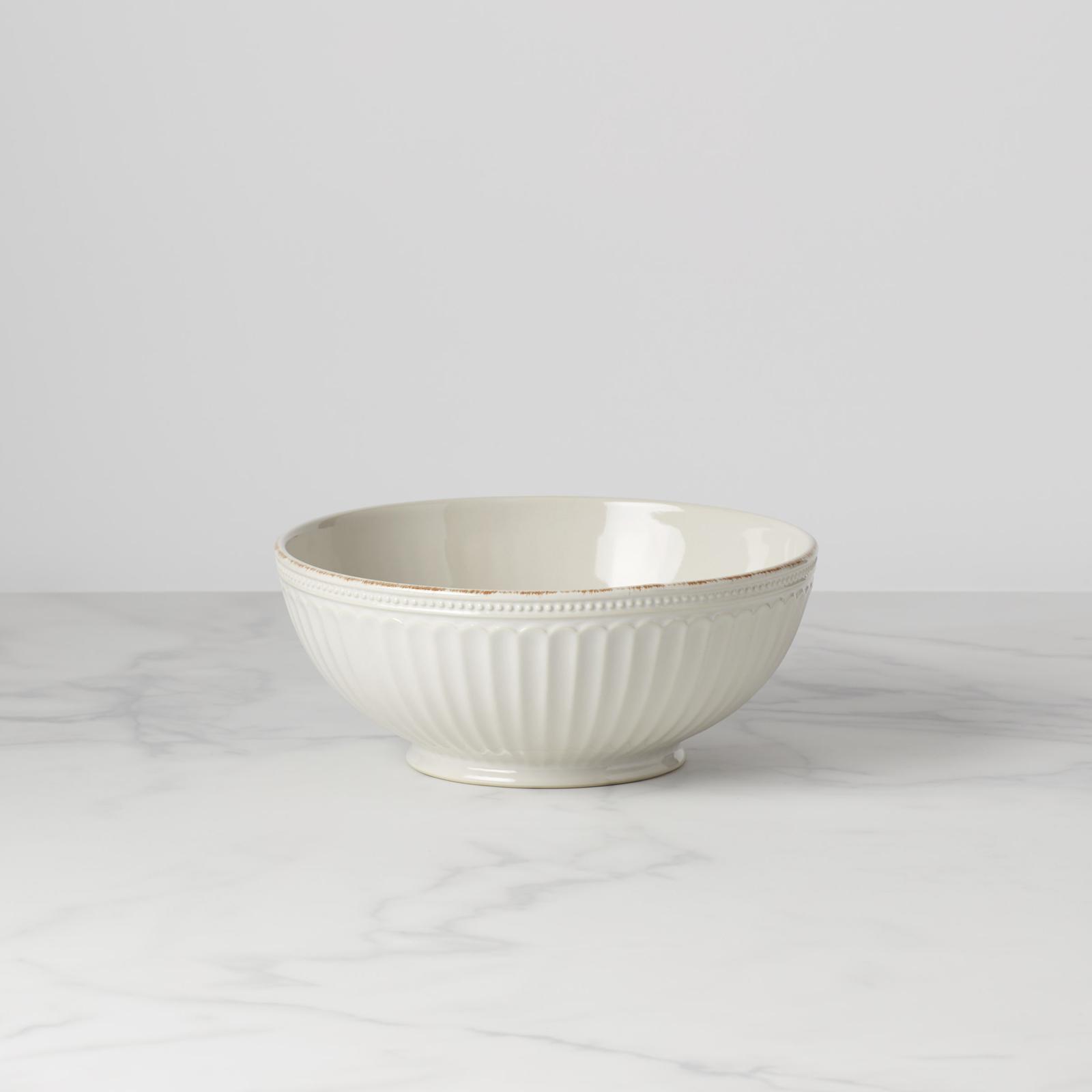 LENOX ボウル Lenox, French Perle Groove Serving Bowl | Zola