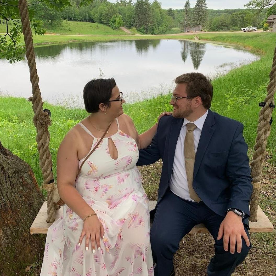 At the wedding of Christian and Rebekah Olsen (Spencer's cousin and his wife)