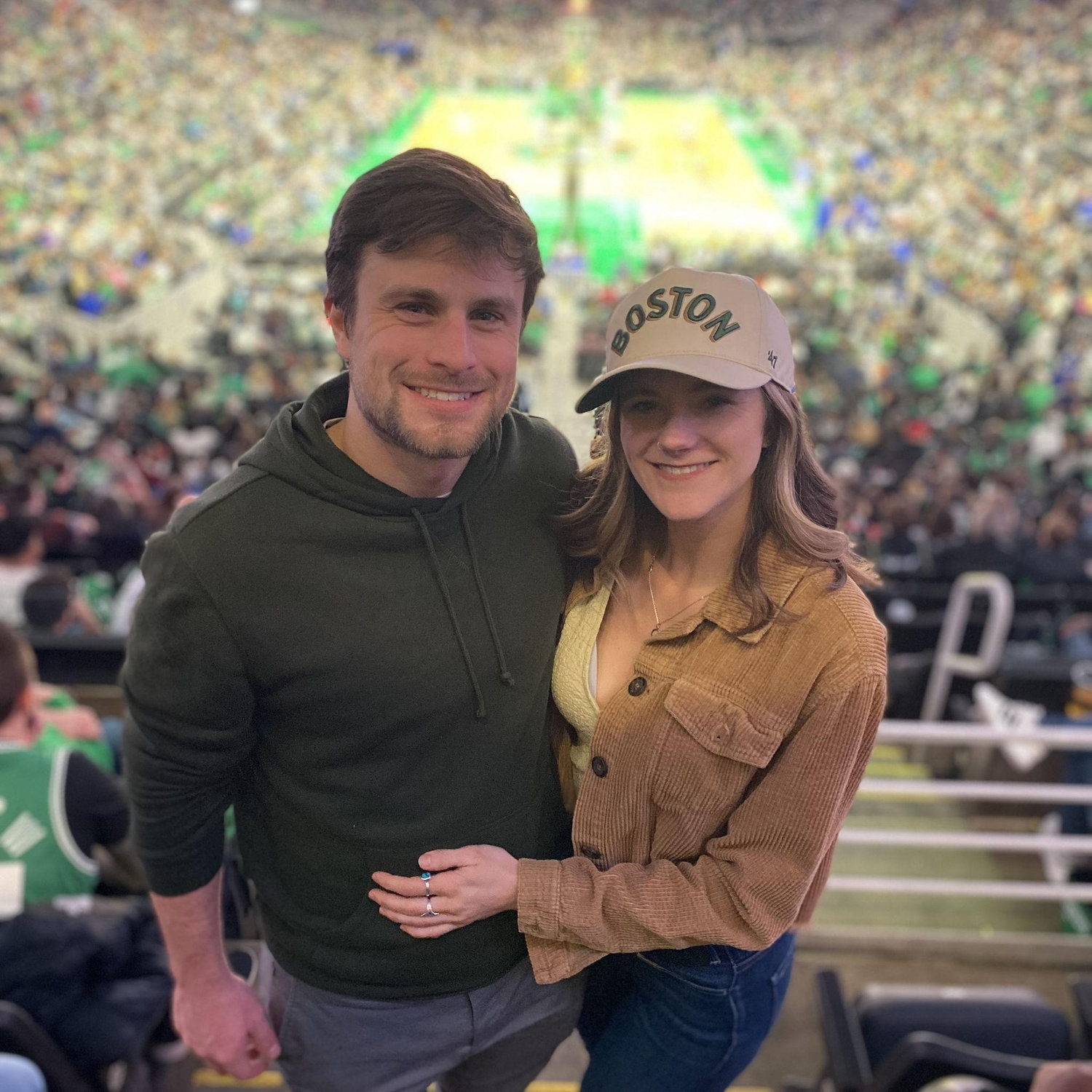 It was a success when I got Zach to wear green to a Celtics game, however his cheering didn't match this loyalty.