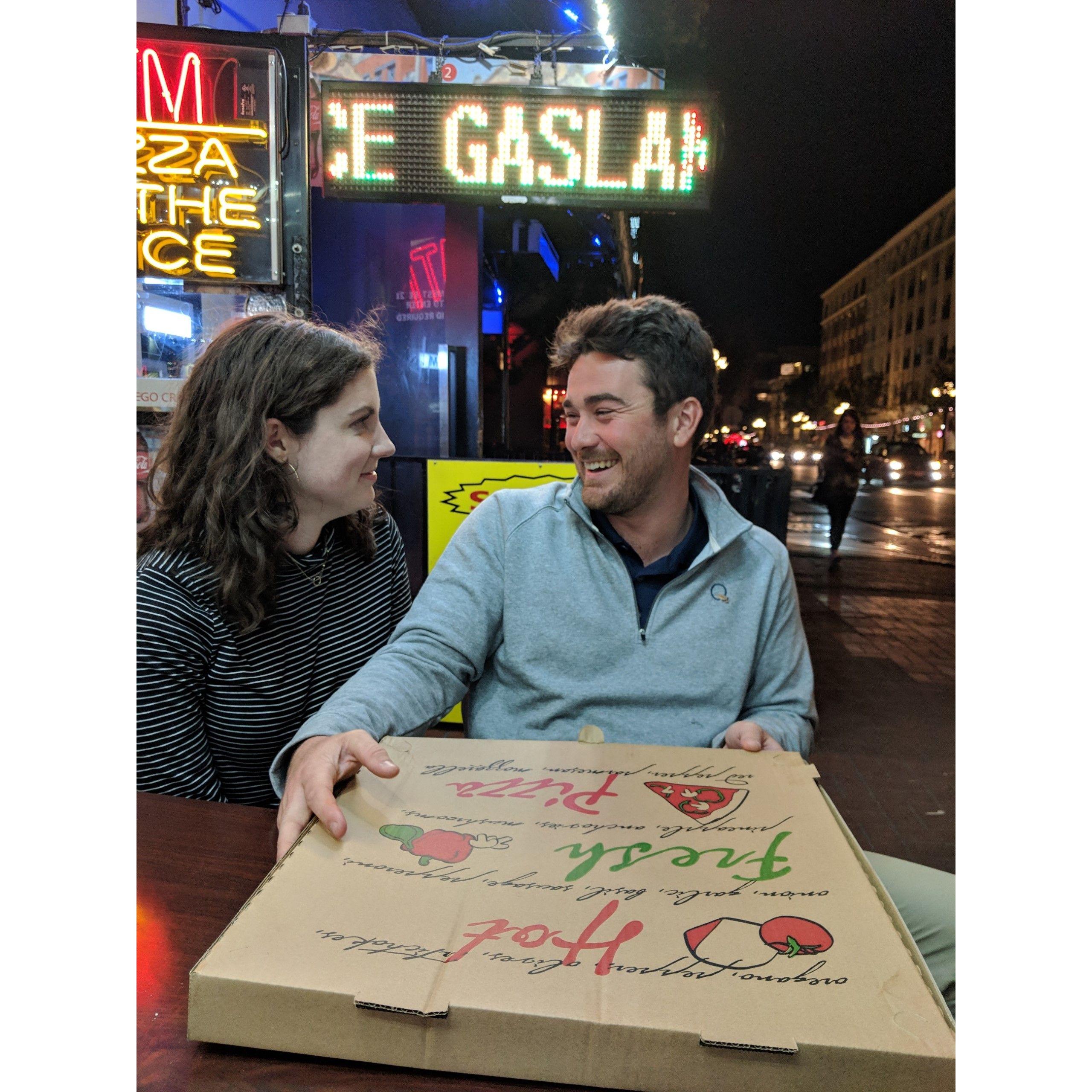 Our first photo together at a work conference in San Diego - snapped by an acquaintance.