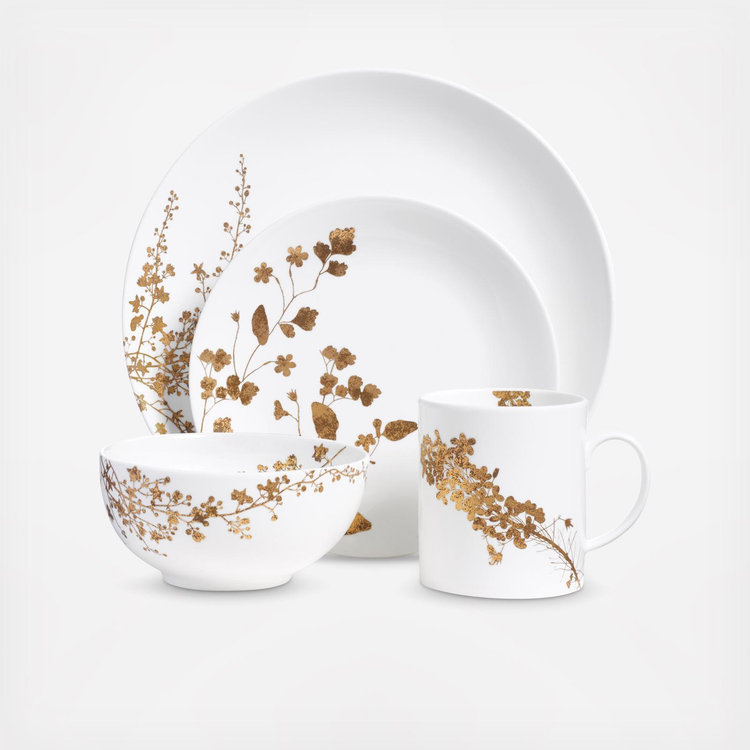 Vera Wang, Vera Jardin 4-Piece Place Setting, Service for 1 | Zola