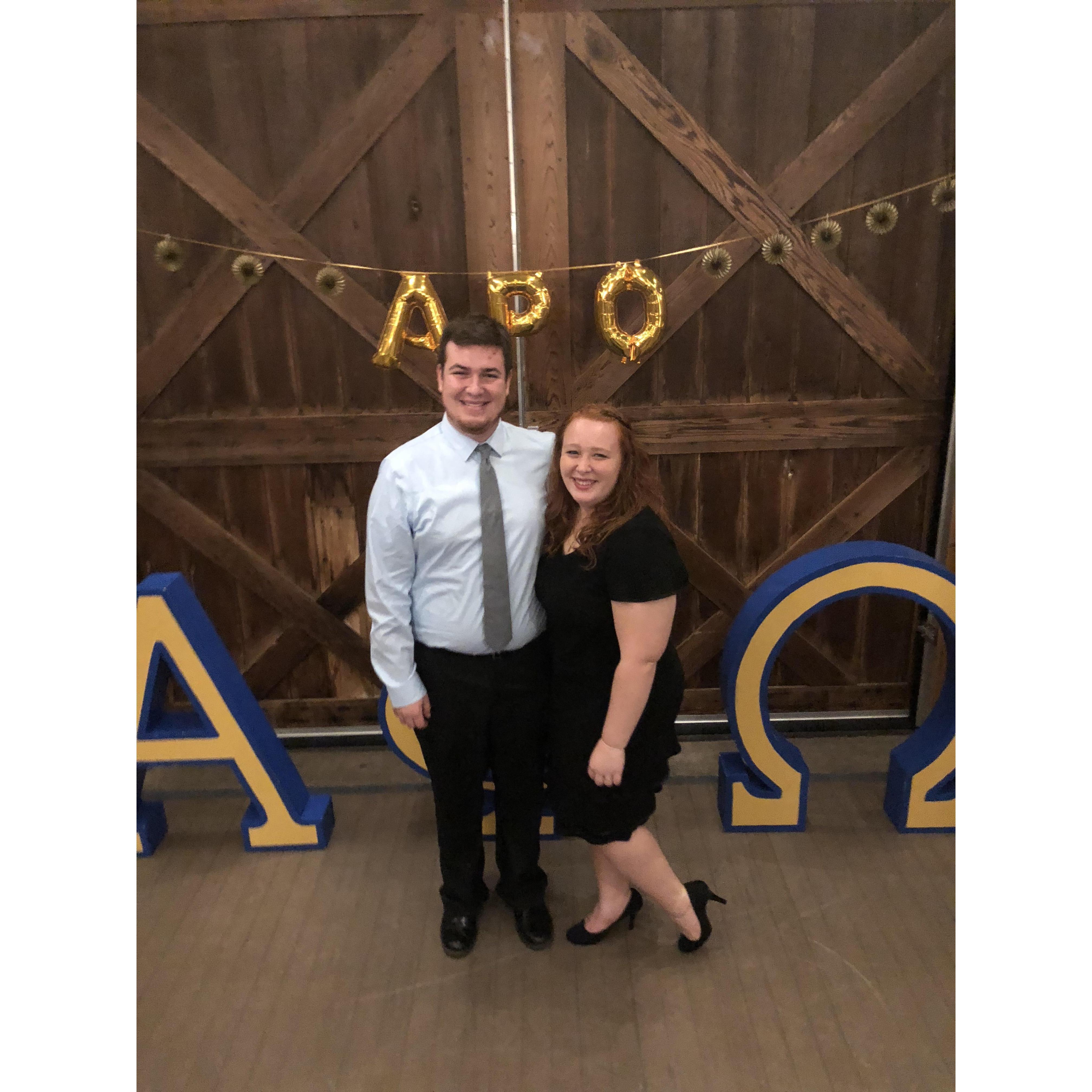 APO 2018 winter formal- APO is the service organization Luke was a part of for all four years at the University of Dayton.