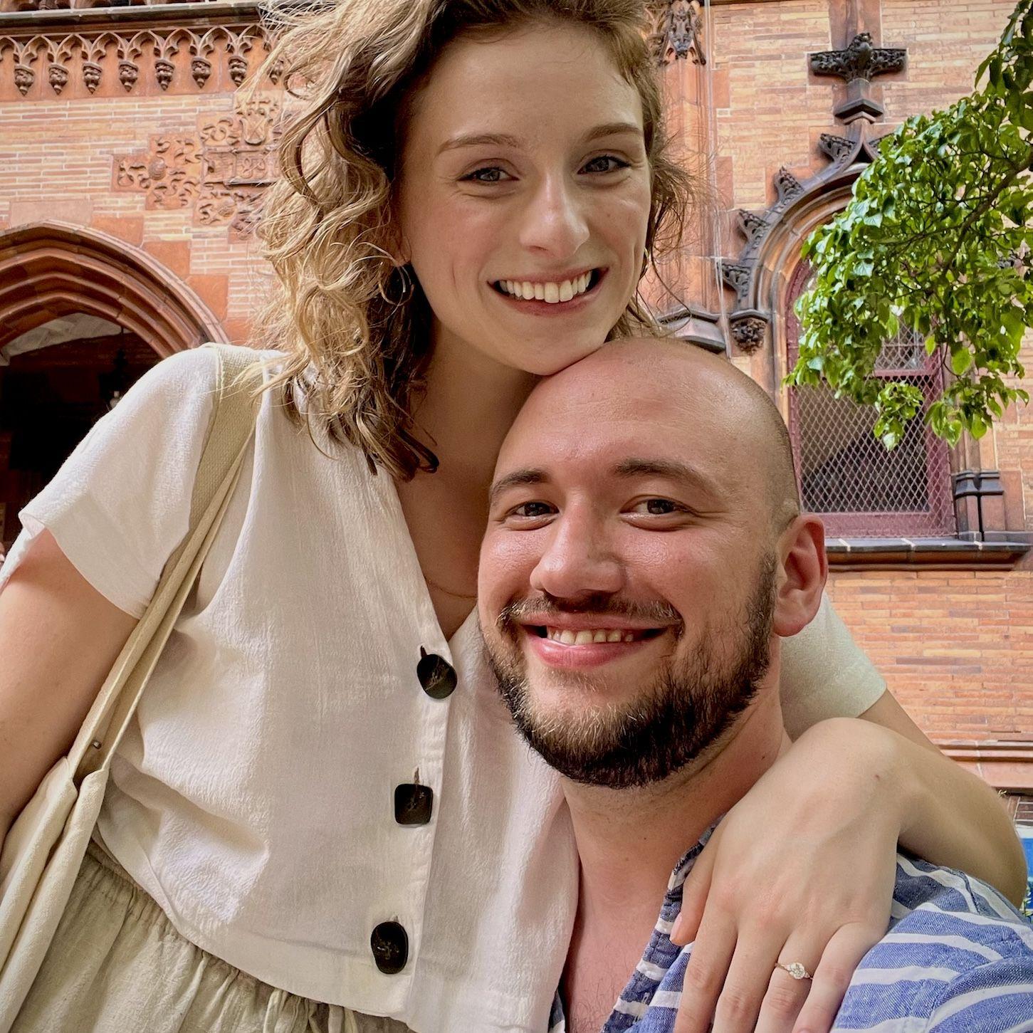 August 2024 - Luke proposed to Michelle outside of the church in NYC where they met, singing in choir