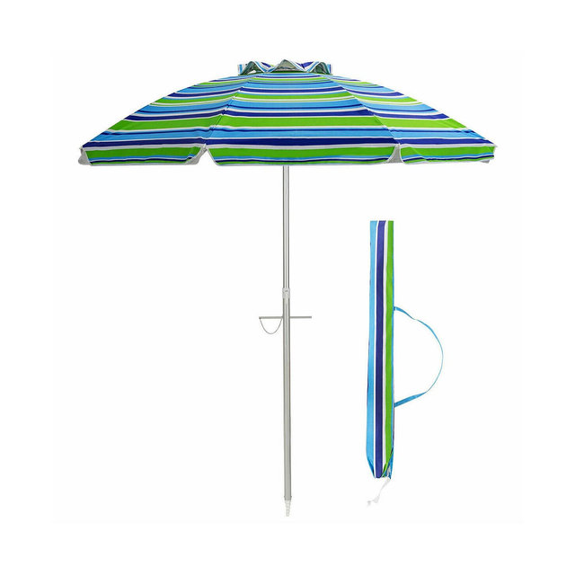 Costway 6.5FT Patio Beach Umbrella Sun Shade Tilt