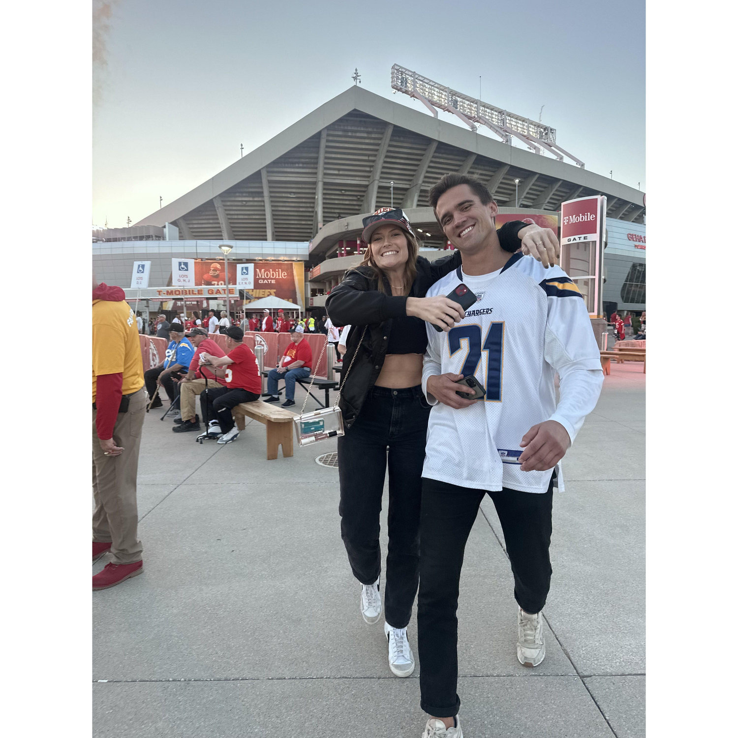 Our first trip together to Kansas City to see the Chiefs pay the refs for a W!
