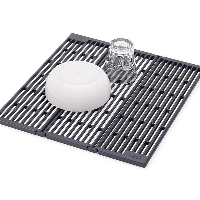 Platform Folding Gray Sink Drainer