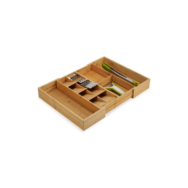 Joseph Joseph Drawerstore Bamboo Expandable Cutlery, Utensil and Gadget Organizer