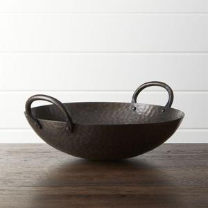 Feast Hammered Iron Serving Bowl