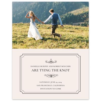 Beige Simple Wedding Digital Save the Date - Malta Photo