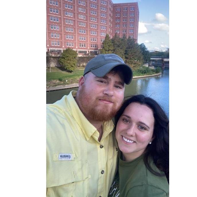 Our first date downtown at the Bayou.