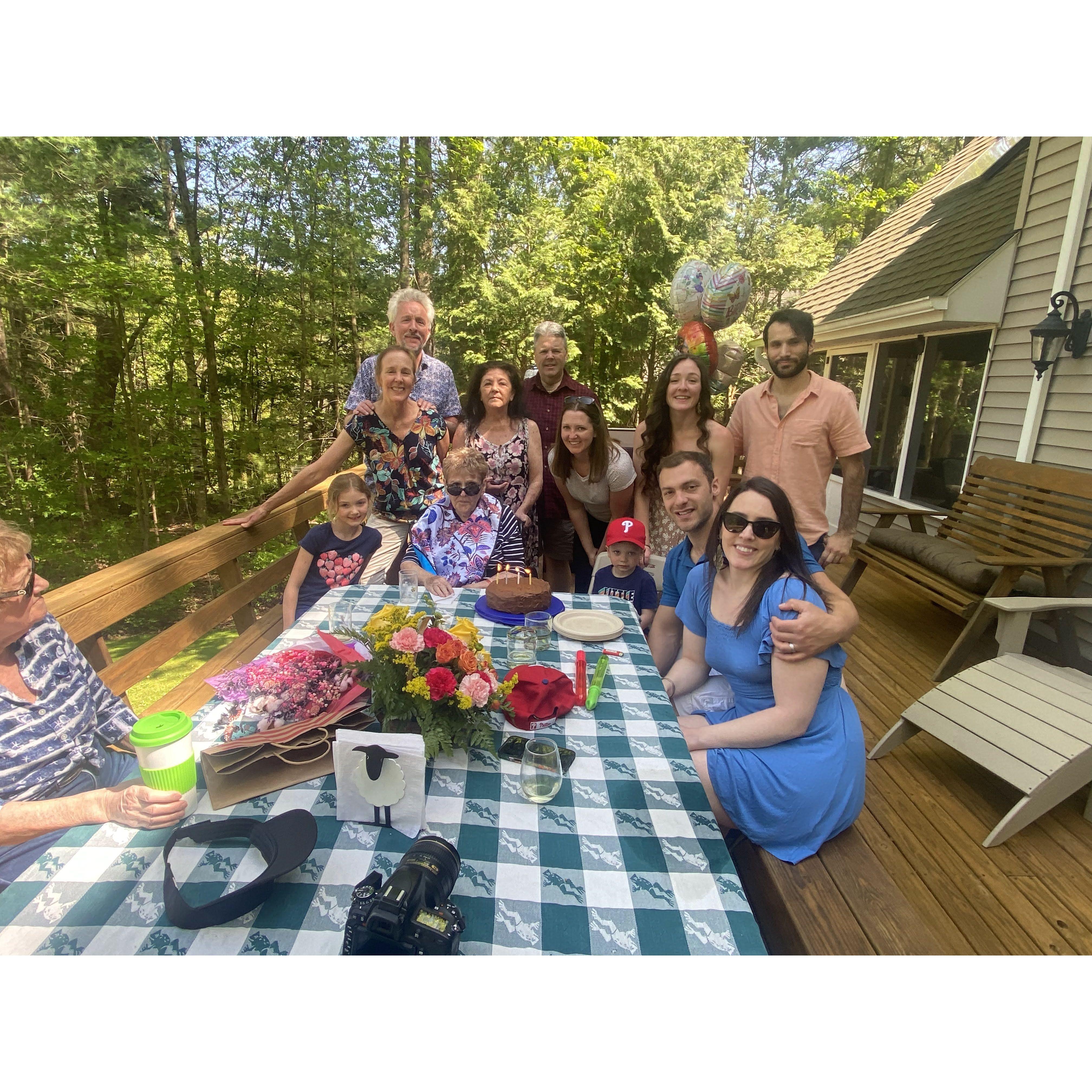 We celebrated Kira's grandmother's birthday upstate