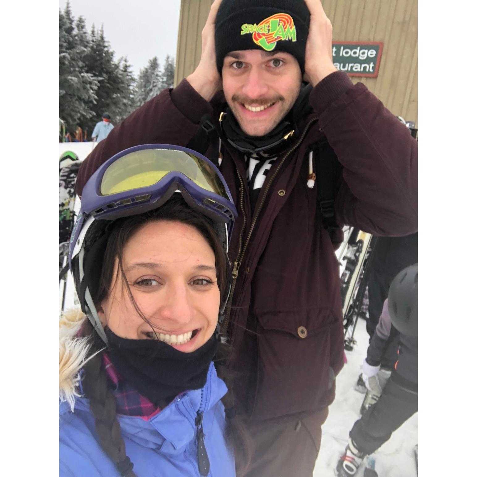 The first ski trip, 2021.
[Mount Snow, Dover, Vermont]