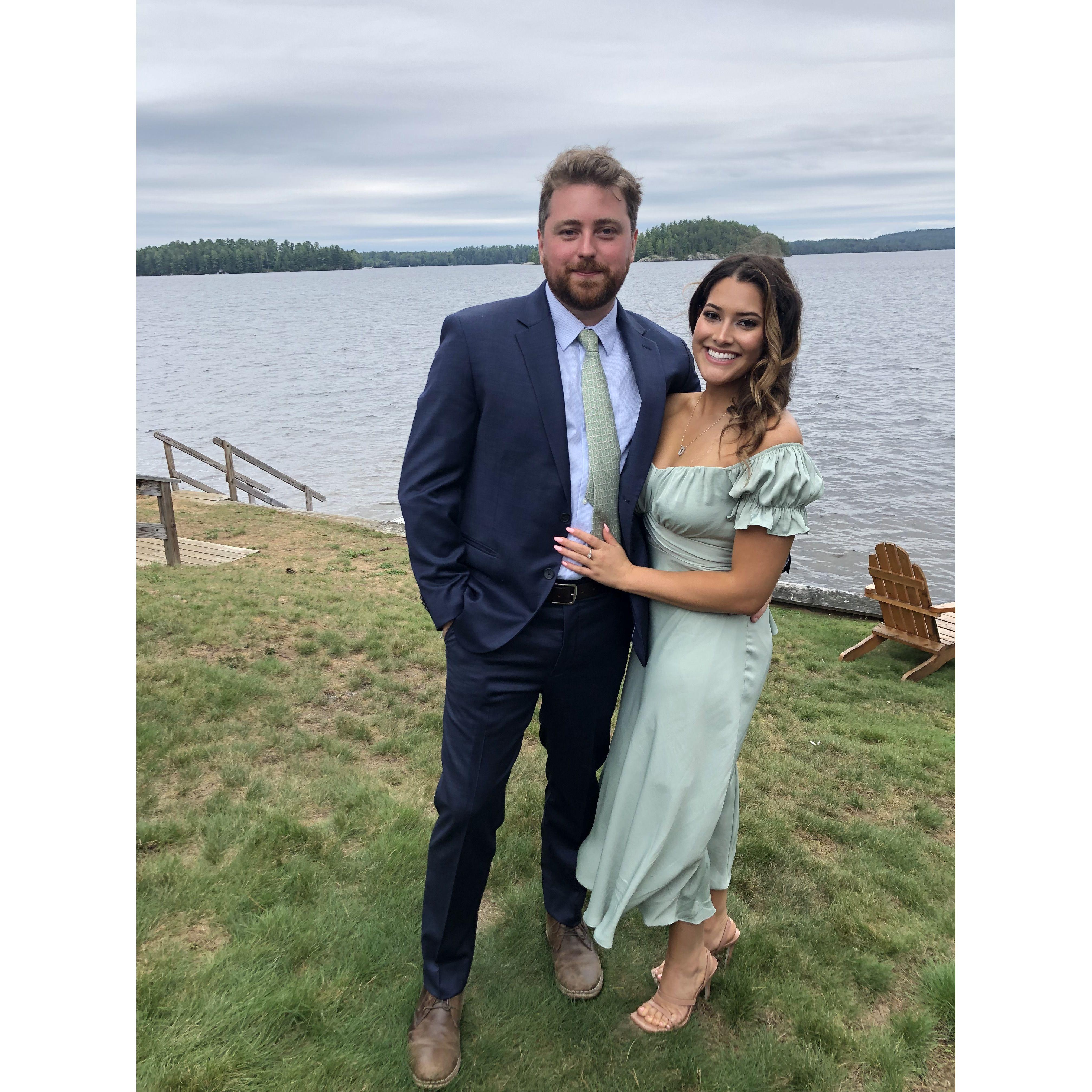 Our first wedding together as a couple, celebrating love and new beginnings.
