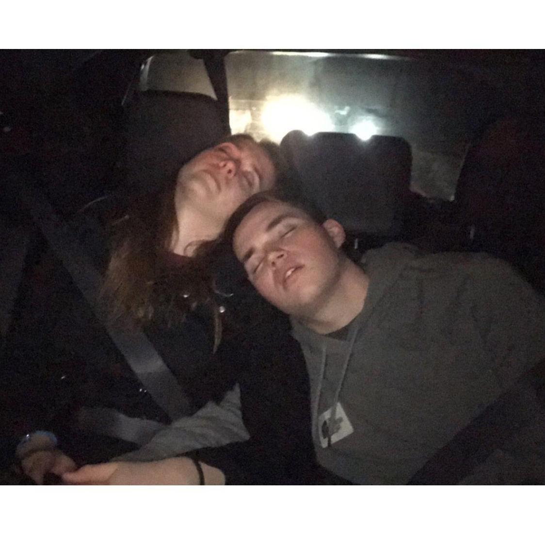 On our trip to South Carolina, we fell asleep in the car. Lexie’s known for falling asleep easily, whereas Alex can’t sleep if he’s in a moving vehicle. Somehow this happened. December 2019.
