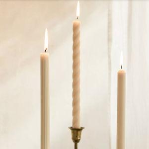 Mixed Silhouette Tapers, Set of 3 Terracotta