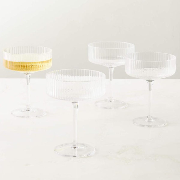 Eve Coupe Cocktail Glass Set of 4 + Reviews | CB2