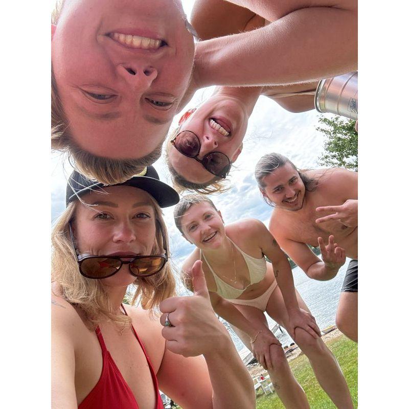 Paul, Maddie's sisters, and friends having fun
