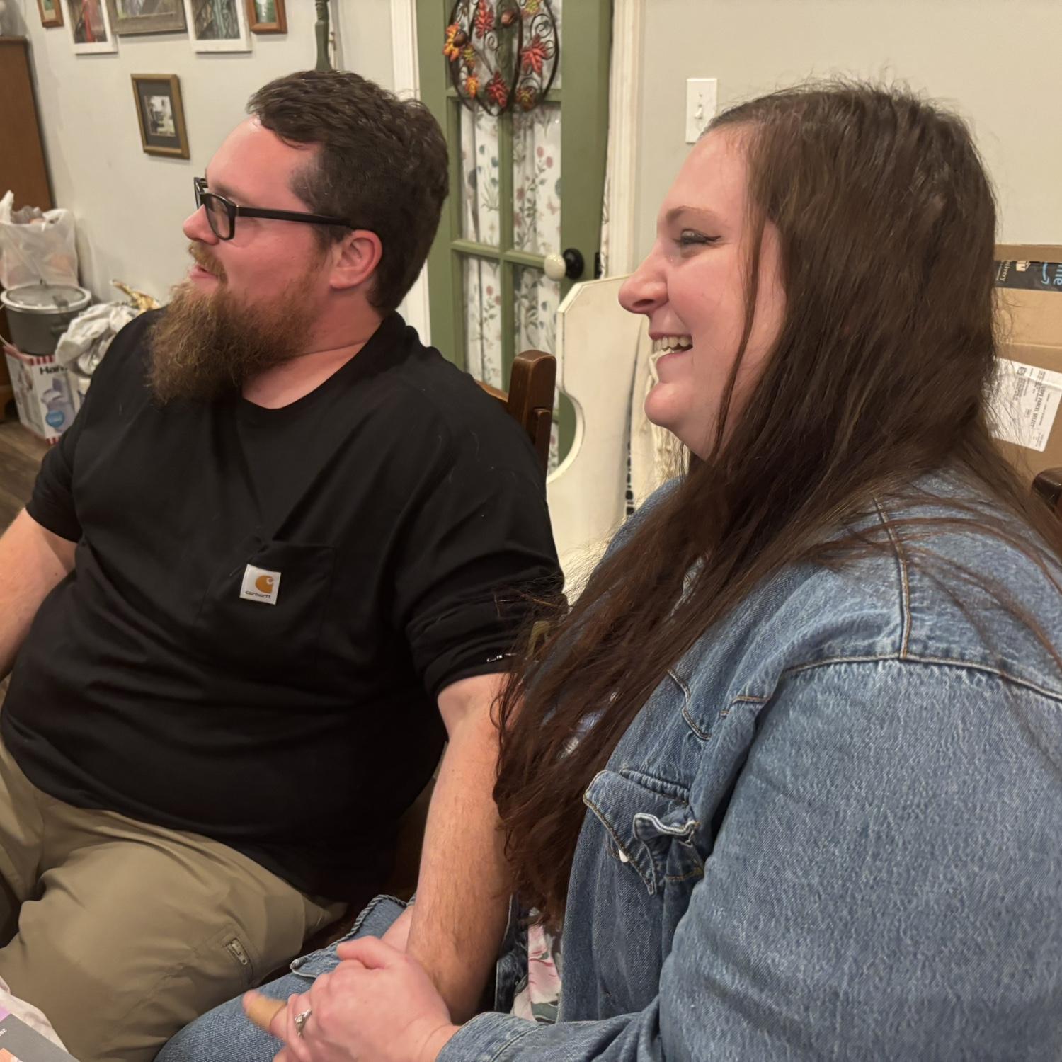 Moments after the engagement.