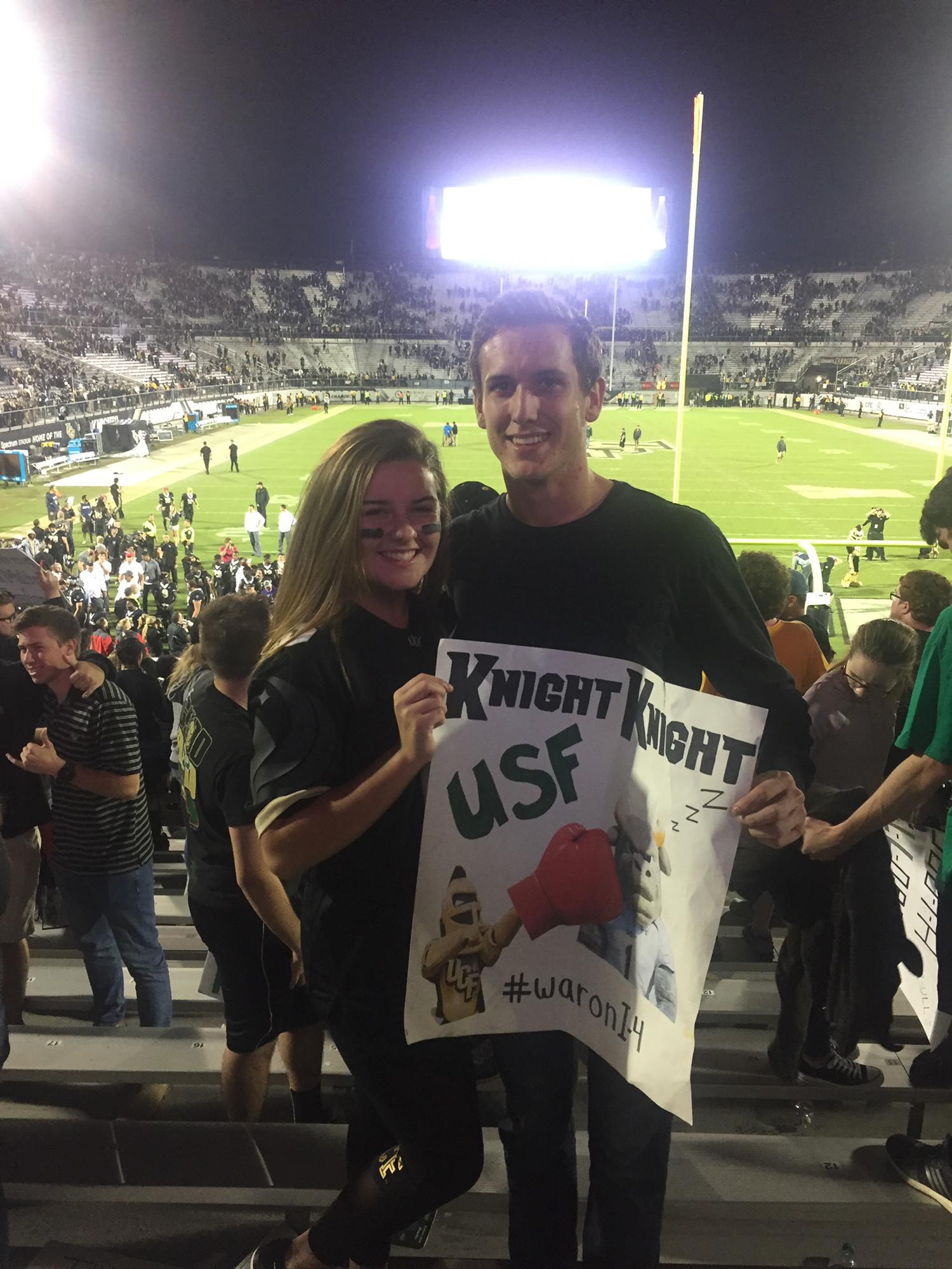 The big UCF vs. USF primetime game! This was our favorite UCF game we ever attended.