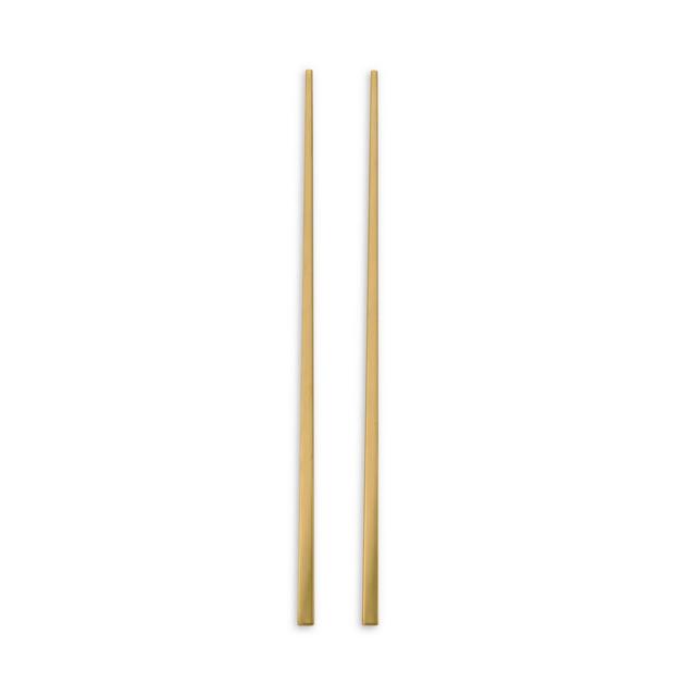 Hampton Forge Zephyr Satin Gold 8 Piece Stainless Steel Chopsticks Set, Service for 4