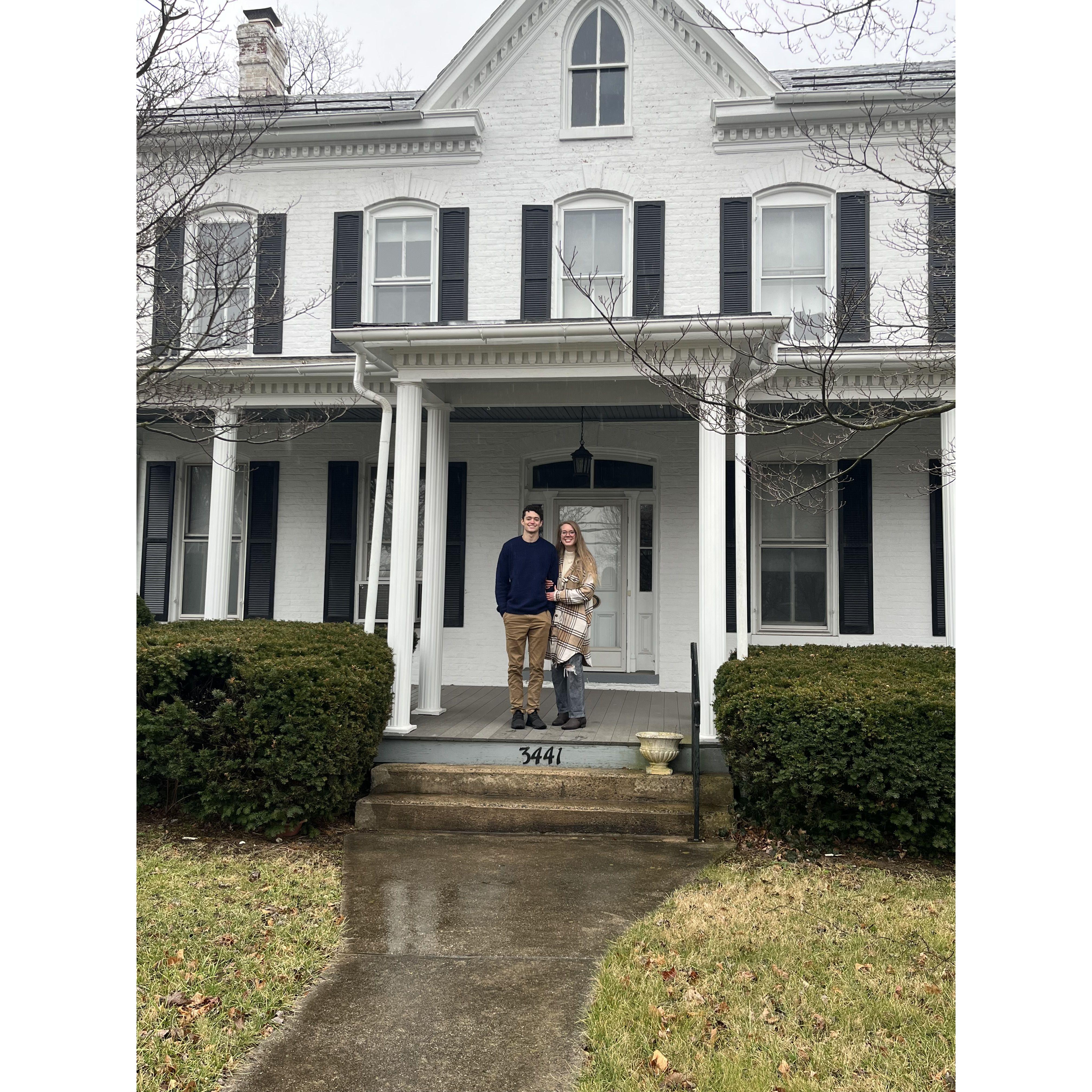 The first picture at our new house!