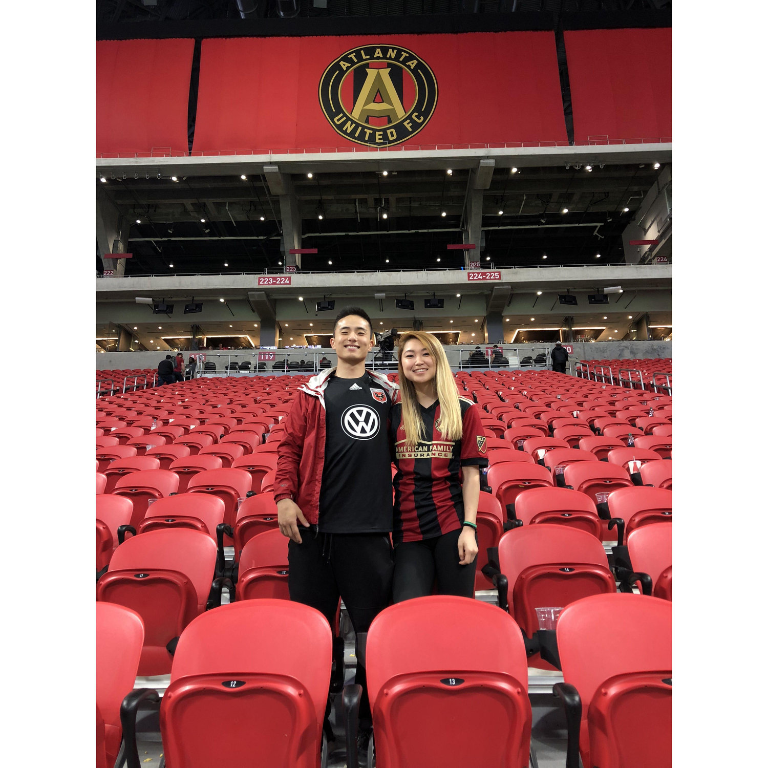 First, soccer game together.