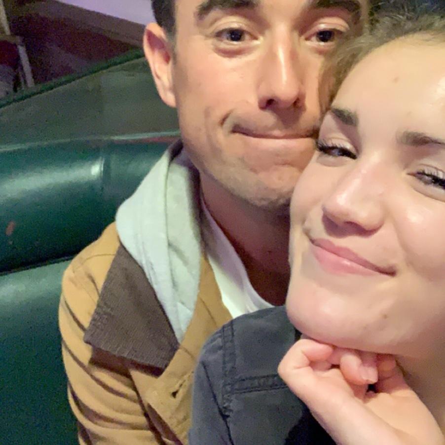 Our very first picture together in 2019. The night Brad asked me to be his “official girlfriend”