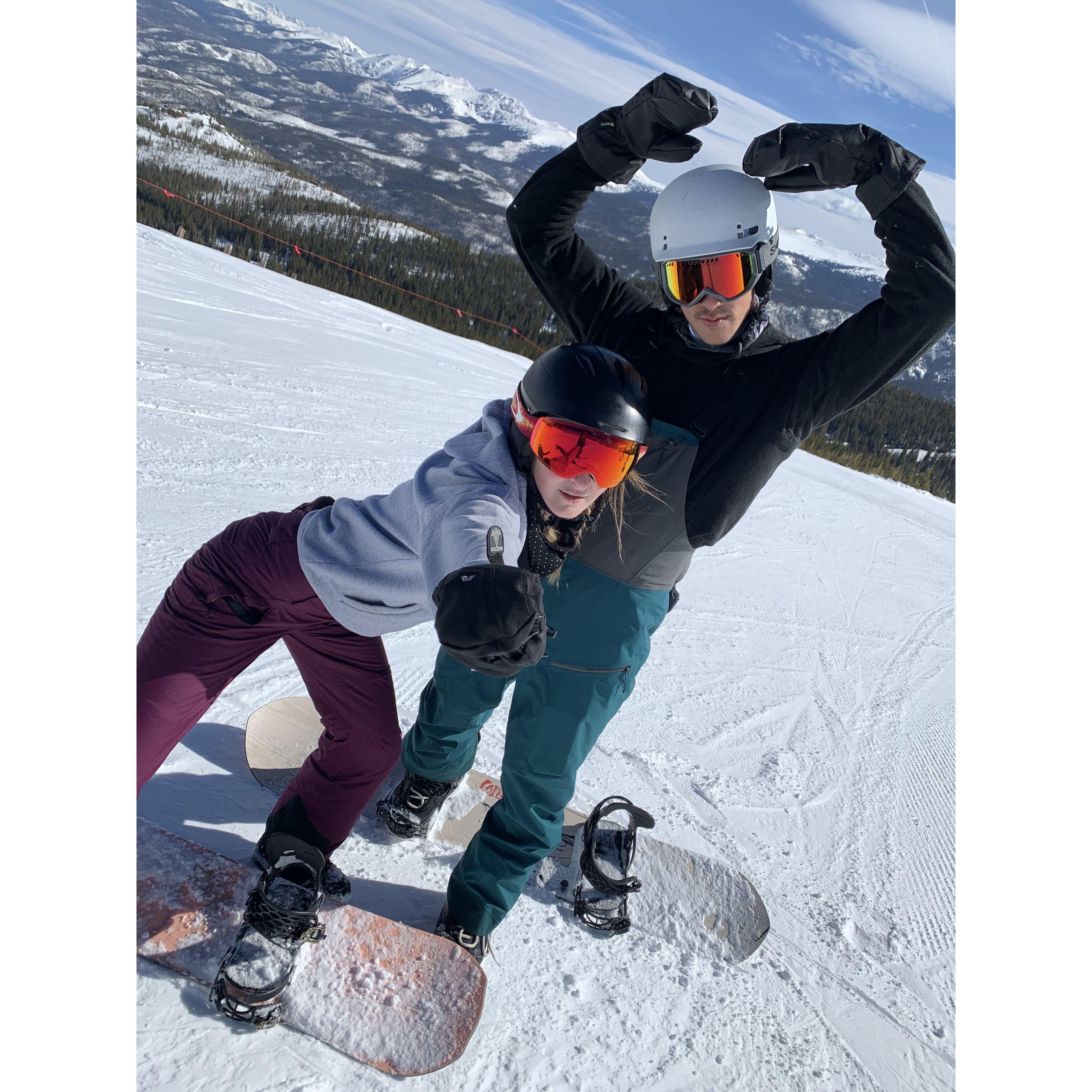 Snowboarding at Winter Park