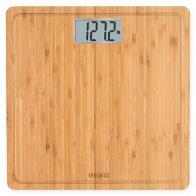 Homedics® Digital Bath Scale in Natural Bamboo