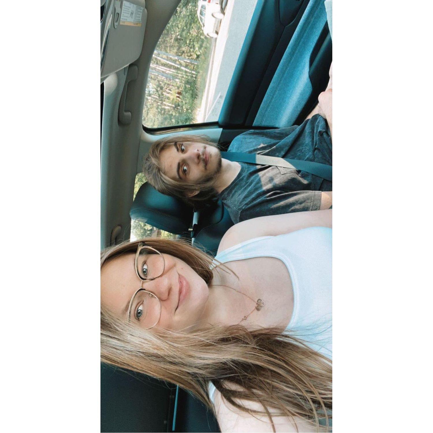 When I was taking these selfies he goes " you are only taking so many because you look good in them"