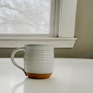 Handmade Mugs from Acorn Pottery - White