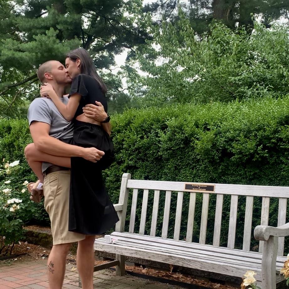 2024 (right after we got engaged🧡 Tyler is holding the ring in his hand!)