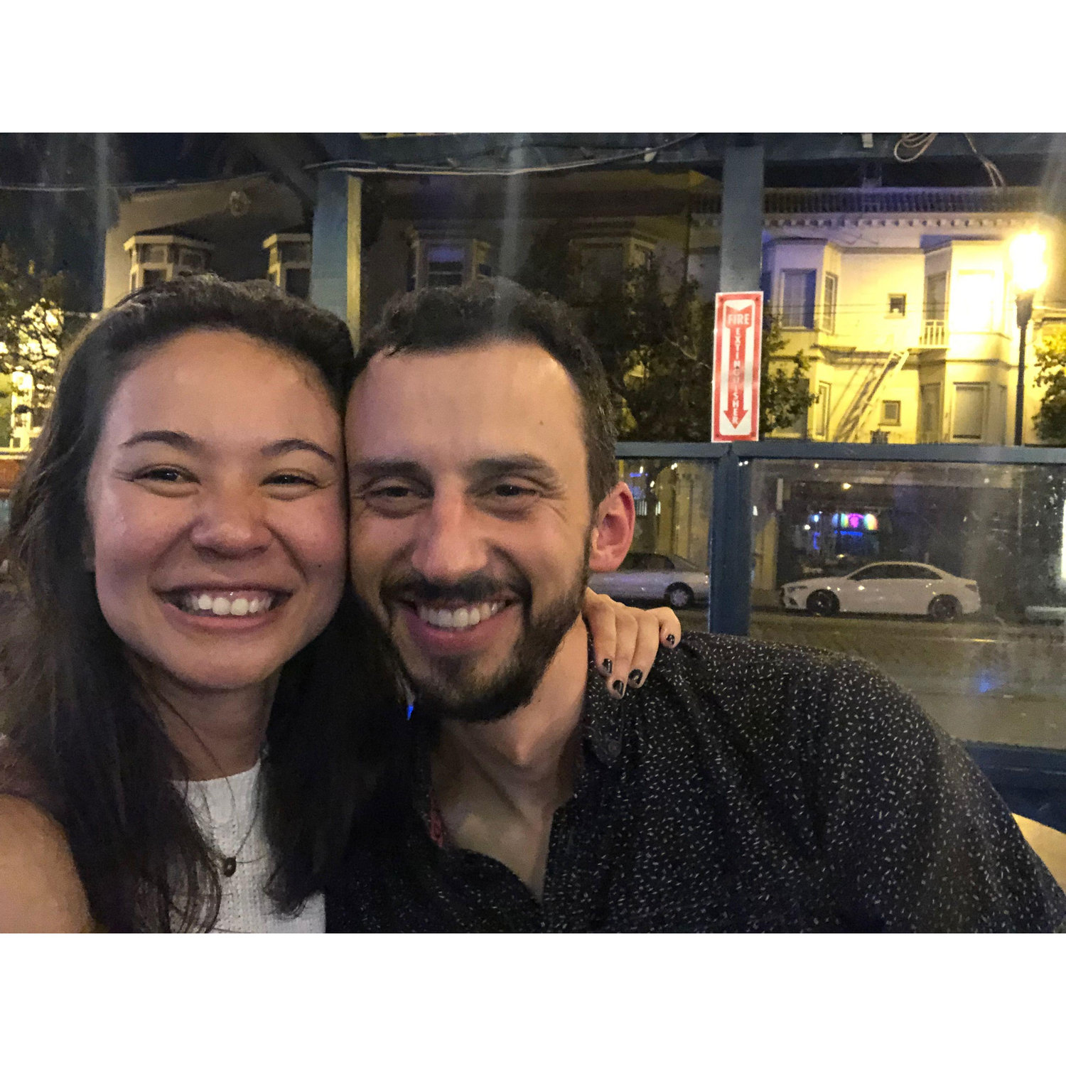 First time out on the town together