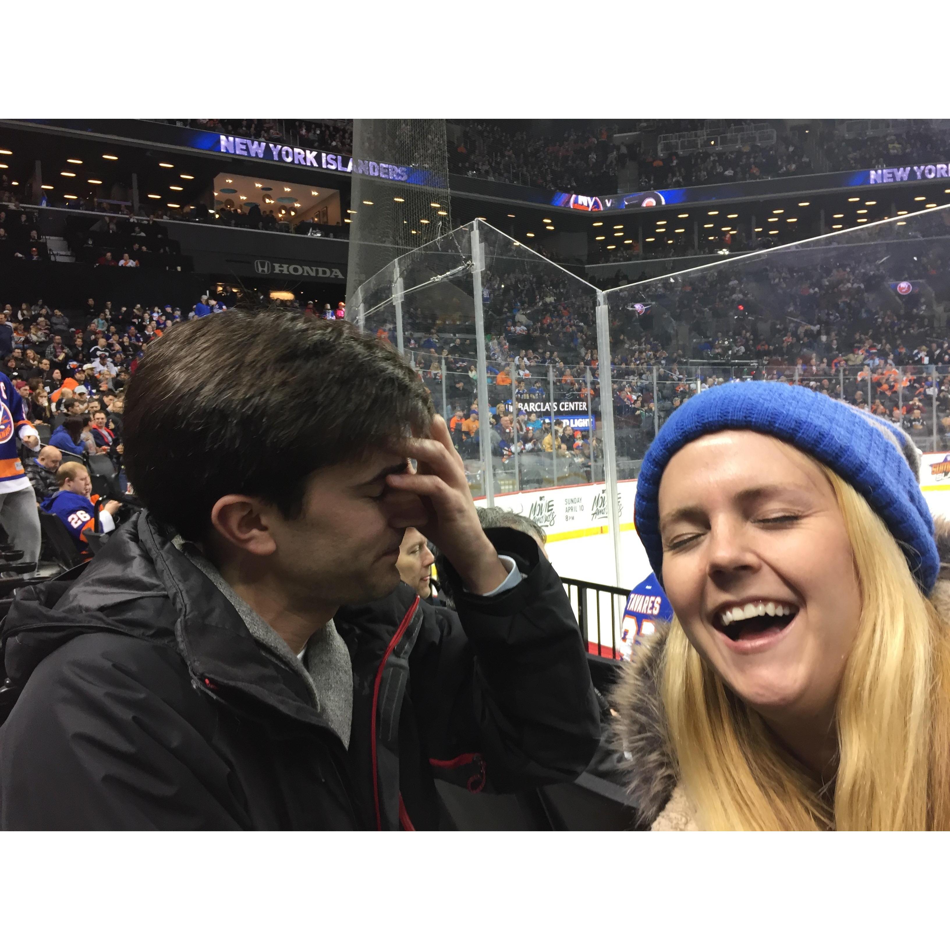 NY Islanders game
April 2016