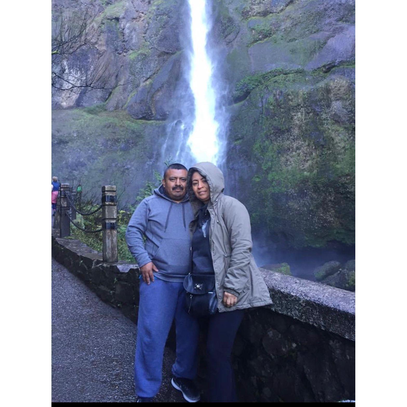 Nuestra primera vez juntos en Oregon.