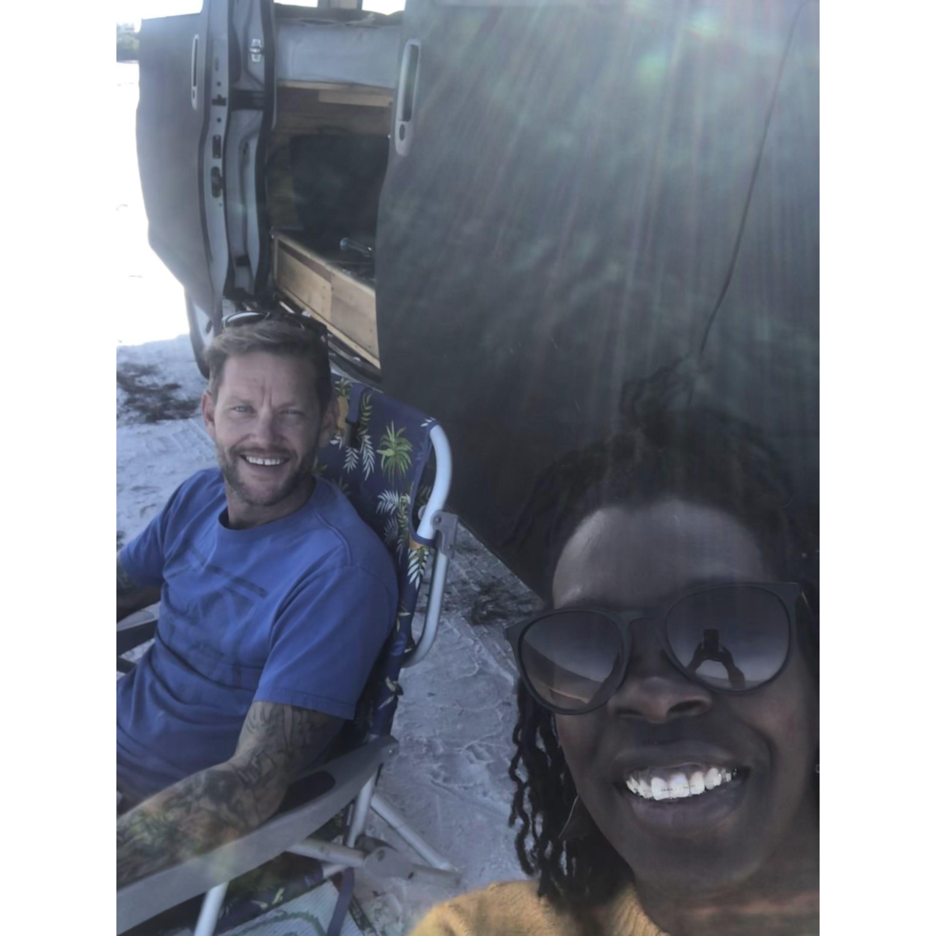 Beach work day with "Van"essa