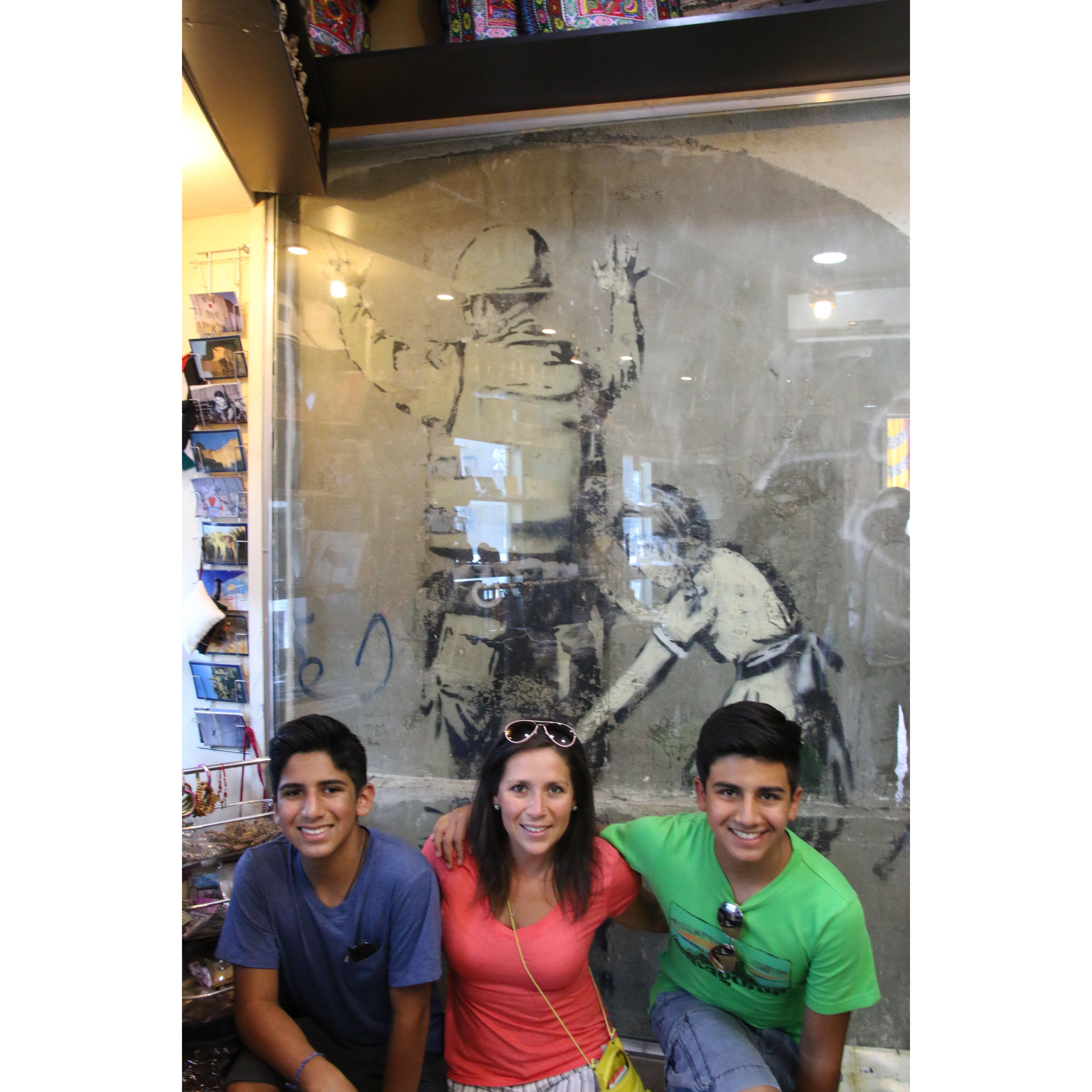 Famous Banksy in Palestine