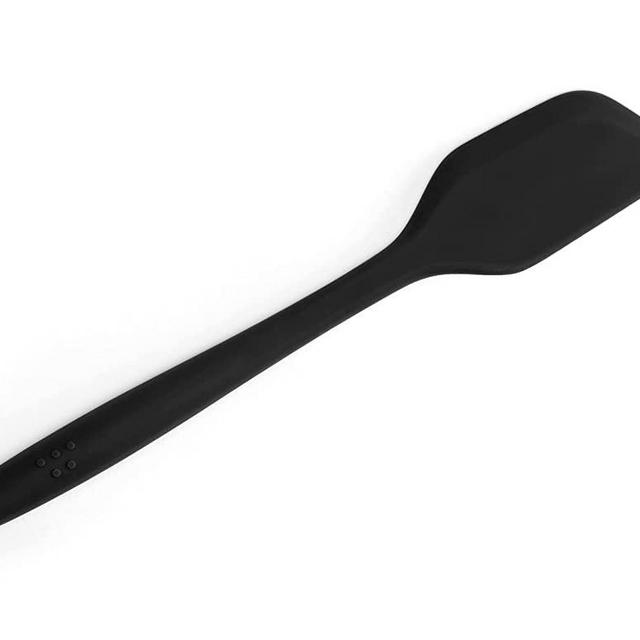 Misen Silicone Spatulas For Nonstick Cookware - Rubber Kitchen Spatula - Large Heat Resistant Cooking Spatula - 11 inch, Black