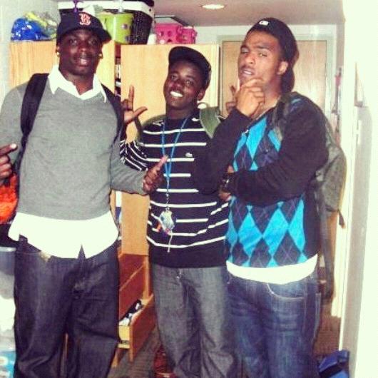 Tommy, Raphiel & Jamar freshman year at Boise State. Prepsters at the 1st Halloween party