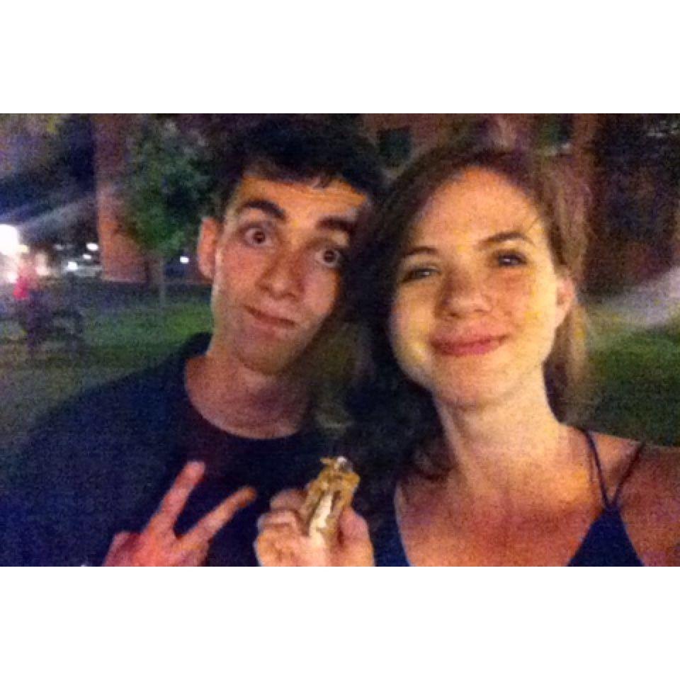 The night we met over smores!