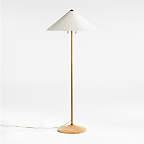 Flores Floor Lamp with Fluted Shade