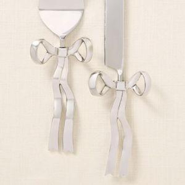 Benedita Stainless Steel Bow Cake Serve Set