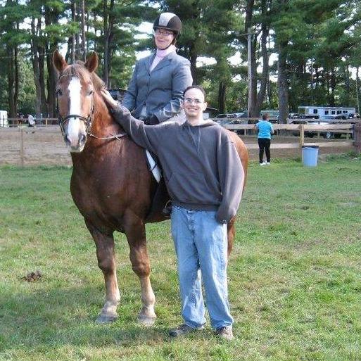 One of our first pictures together, Althea, Ian and Javier at a horse show in 2011.