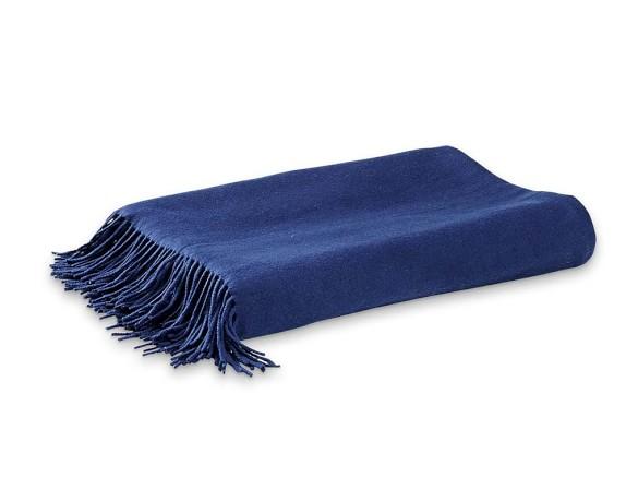 Williams Sonoma Cashmere Throw, 50" X 65", Navy
