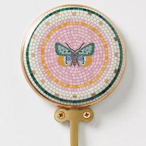 The Bistro Tile Stoneware Hook: Garden Edition