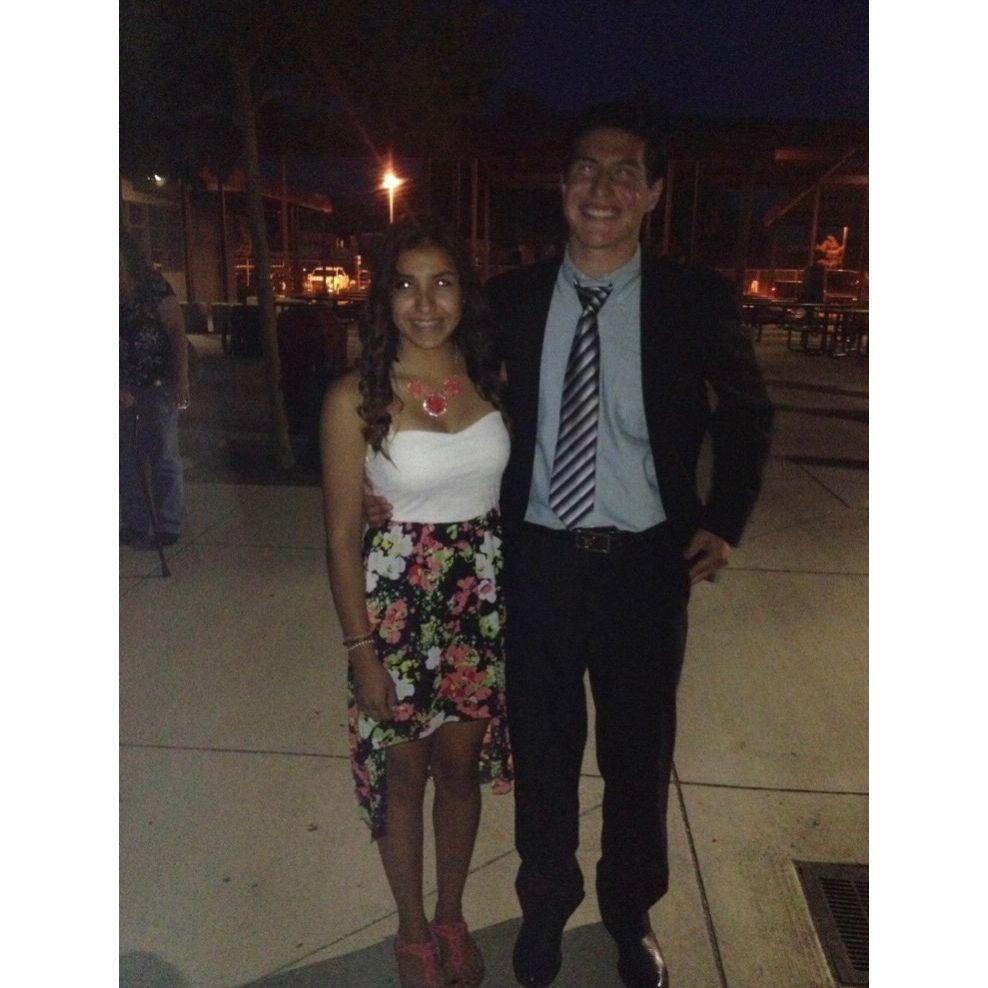 Our first photo together in middle school!