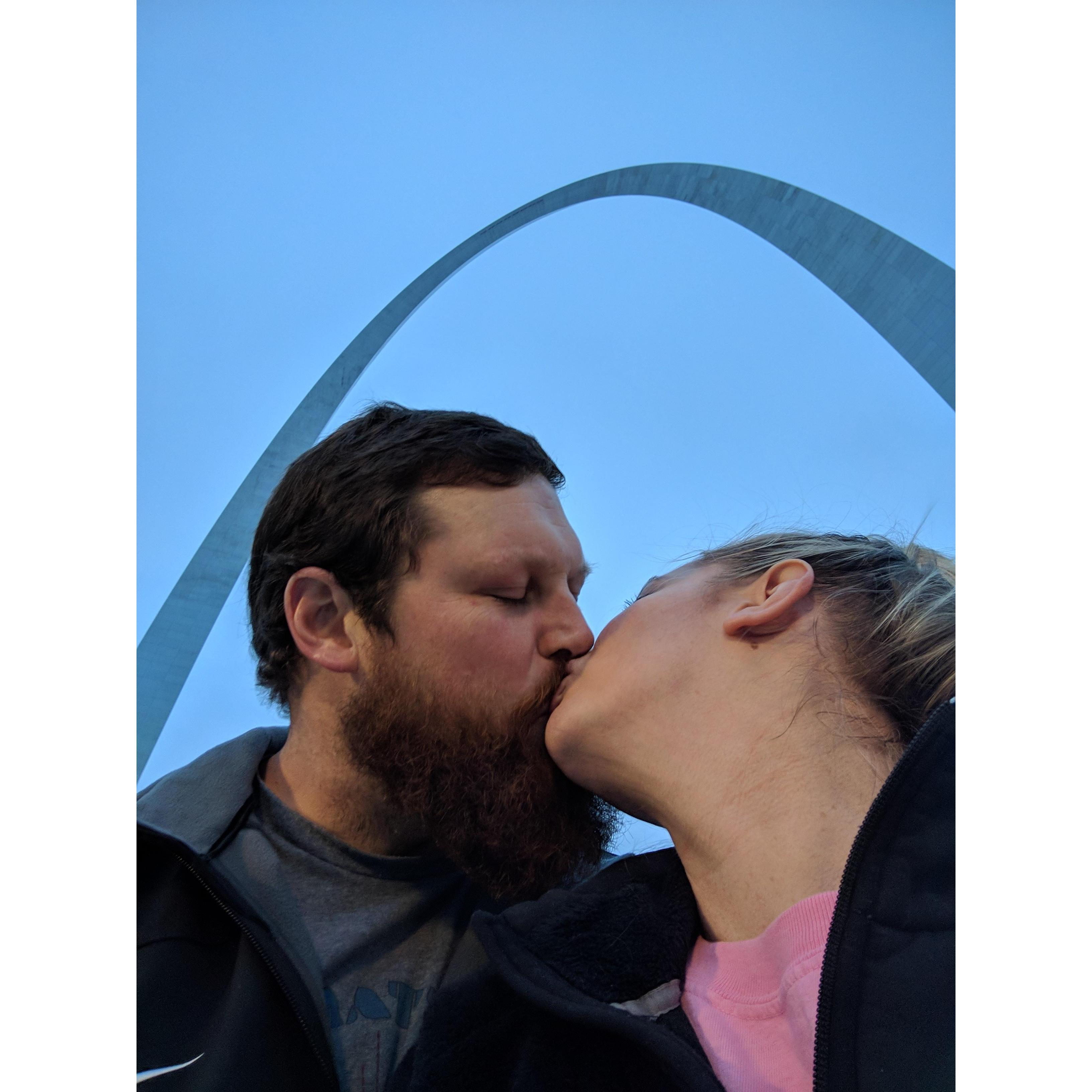 A stop in St. Louis along our 3500 mile Christmas road trip. We were able to meet most of each others families, survived the flu, went to 2 very cold NFL games, and Chris drove the entire way!