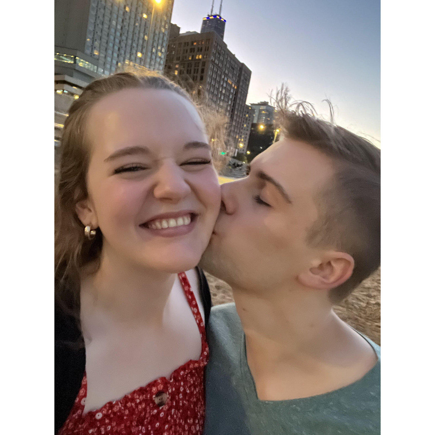 First date in Chicago together.