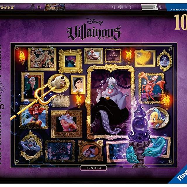 Ravensburger Disney Villainous Ursula 1000 Piece Jigsaw Puzzle for Adults – Every Piece is Unique, Softclick Technology Means Pieces Fit Together Perfectly