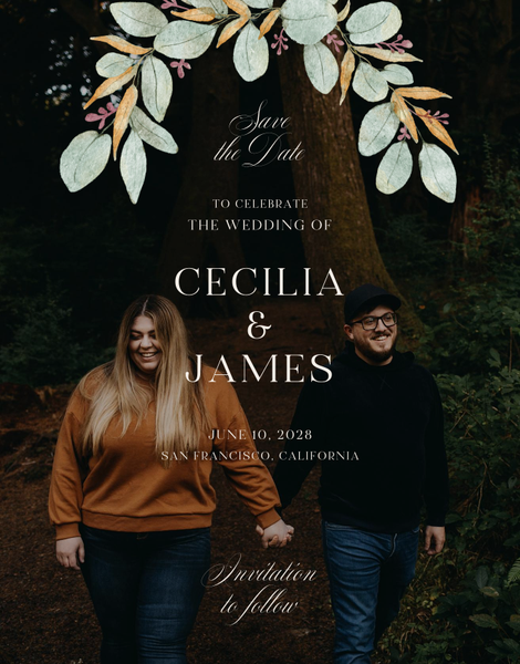 Nutmeg Photo | Linen | Zola Save The Dates
